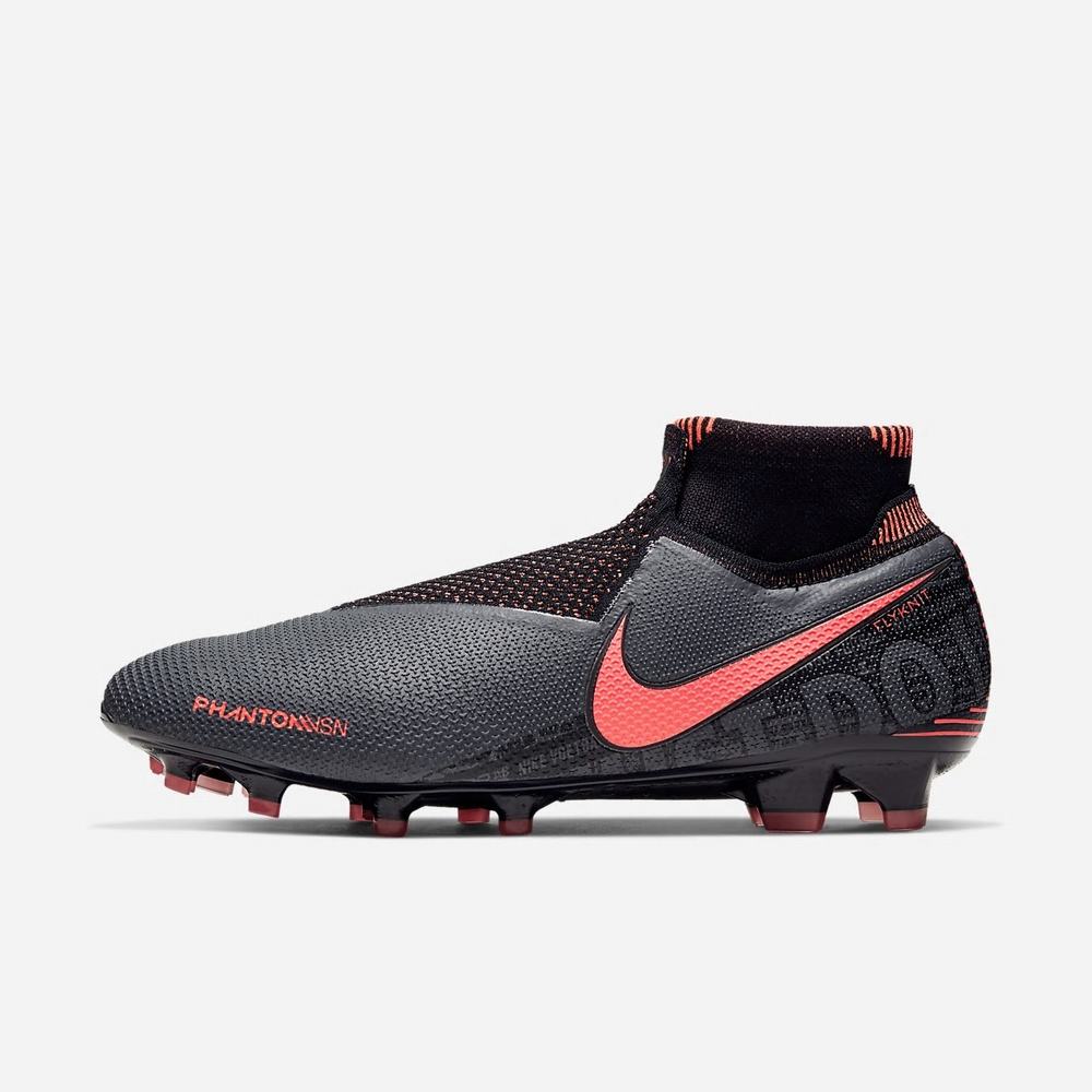 Crampon De Foot Nike Phantom Vision Elite Dynamic Fit FG Grise 5624-387 Dark Grey/Black/Bright Mango Femme | DYR-53592527